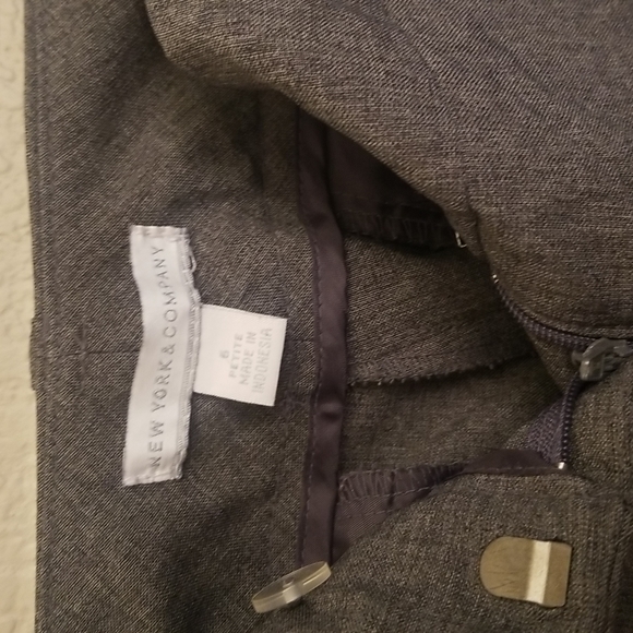 6 Petite Grey Slacks - Picture 2 of 4